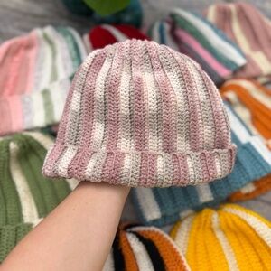 Multicolor Crochet Beanie Hat Fall Winter Spring Hat For Personal or Gifts  Batc